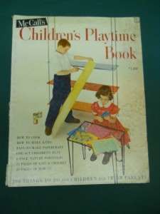   WOMEN MAGAZINE 1954 ~ CHILDRENS PLAYTIME BOOK 208 THINGS TO DO  