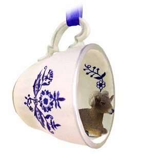  Big Horn Sheep Collectible Teacup Ornament