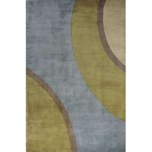   New Wave Teal Green Contemporary 53 x 8 Rug (NW 80)