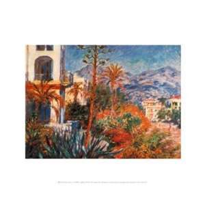 Village with Mountains & Agave Plant by Claude Monet 20x16  