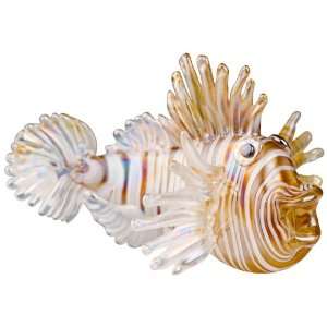   : Lion Fish Hand Crafted Art Glass Accent Sculpture: Home Improvement