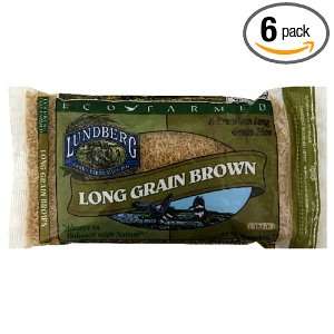 Lundberg Rice Eco Farmed Long Grain Brown, Gluten Free, 32 ounces 