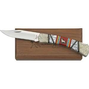  Knives 140 Custom Buck 110 with Whitetail Deer Inlay Shield Channel 