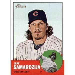 2012 Topps Heritage 31 Jeff Samardzija   Chicago Cubs 