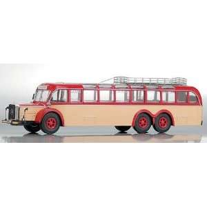  Mercedes Benz O10000 Bus Dark Red and Ivory 143 Diecast 
