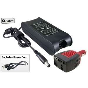  Inverter with 5V USB Adapter + 65W Laptop AC Adapter Battery Charger 