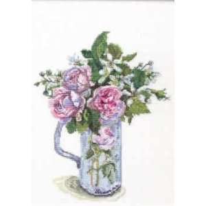  Redoute (Mauve Roses in Pitcher) kit (cross stitch): Arts 