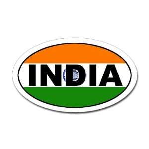  India Indian Flag Flag Oval Sticker by  