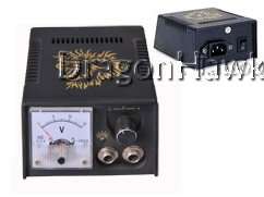 Pro quality power supply system with precise analog display and foot 