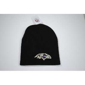    Baltimore Ravens Black Knit Beanie Cap Winter Hat 