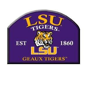   LSU Louisiana State Tigers NCAA Arch Wood TEAMSIGNZ: Sports & Outdoors