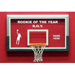   of the Year Basketball ROY Award Mini Backboard Gift 