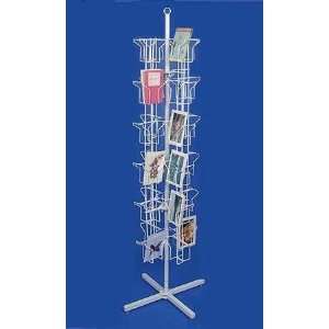    48 Pocket Greeting Card Rack (White): Health & Personal Care