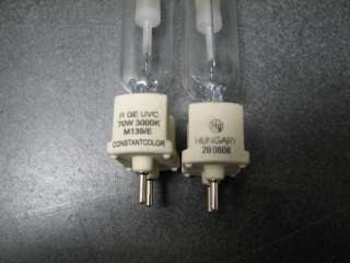 GE CMH70/T/UVC/U/830/G12 70W 3000K Metal Halide Lamp (1  