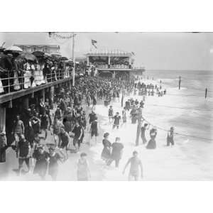   Sunday crowd on board walk and beach, Asbury Park: Home & Kitchen