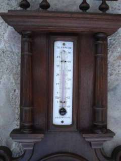 Thermomètre Baromètre Anéroïde Style Henri II  