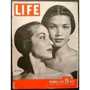   Magazine November 3, 1947    Cover Ballerinas Henry R. Luce Books