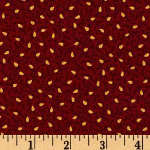  44 Wide Mrs. Marchs Collection Antique Seeds Red Fabric 