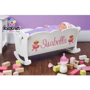  KidKraft Personalized Lil Doll Cradle