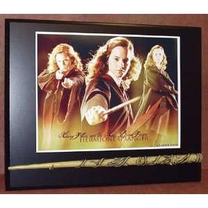 HERMIONE GRANGER HARRY POTTER DELUXE REPLICA WAND AND STAND HOLDER 