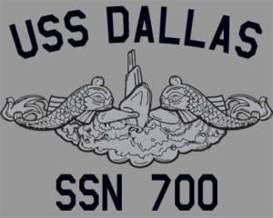 US Navy USS Dallas SSN 700 Submarine T Shirt  