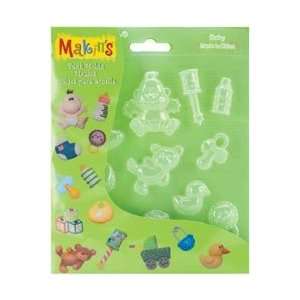  Makins Clay Push Molds Baby; 3 Items/Order Arts, Crafts 