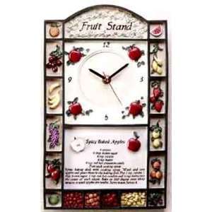  Fruit Stand Wall Clock
