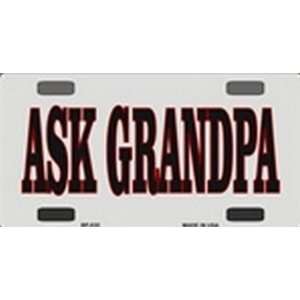  BP 035 Ask Grandpa   Bicycle License Plate Everything 