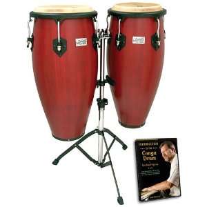  Toca Players Series Conga and DVD Package, Cherry Finish 