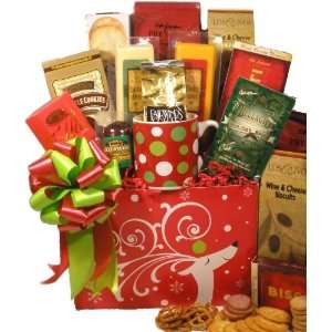 Dashing Reindeer Holiday Gourmet Food Gift Basket   A Great Christmas 