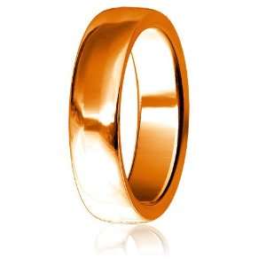   Wedding Band, 8mm wide, 2mm thick, comfort fit in 14k Rose (Pink) Gold