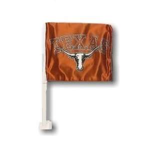   University of Texas Longhorns   Car Flag w/TEXAS & Bevo Logo: Sports
