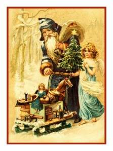  Christmas Santa #42 Counted Cross Stitch Chart free Ship USA  