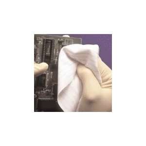 PolyPure Class 10 Cleanroom Polyester Knit ESD Safe Wipe, White, 9 x 
