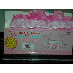  Wee Wave Bikini Top Pink Floral Xl 25 30 Lbs Sports 