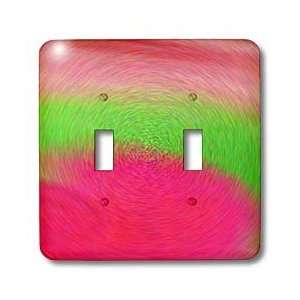 Yves Creations Abstract   Pink Green Eclipse   Light Switch Covers 