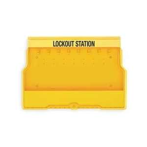 Unfilled Covered Lockout Station,yellow   MASTER LOCK  