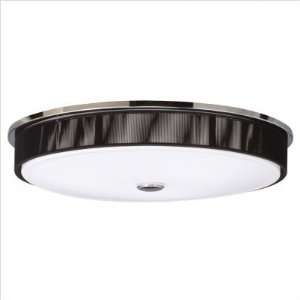   Light Flush Mount, Champagne Finish with Beige Synthetic String Shade