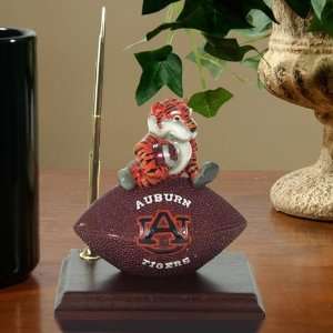  Auburn Tigers Team Spirit Mascot Football Clock and Pen 