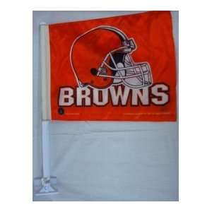  NFL CLEVELAND BROWNS TEAM LOGO CAR FLAG: Sports & Outdoors