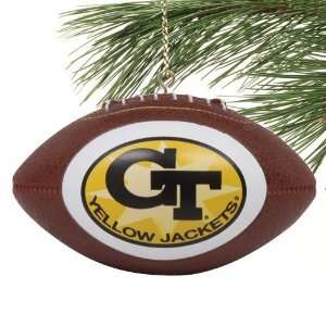  Georgia Tech Yellow Jackets Mini Replica Football Ornament 