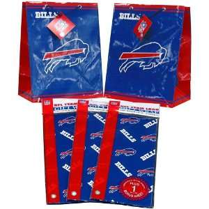 : Pro Specialties Buffalo Bills Medium Size Gift Bag & Wrapping Paper 