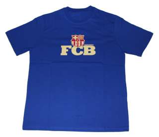 FC Barcelona Blaugrana Logo Navy Blue T Shirt tee Large  