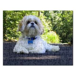 Shih Tzu Cute Dogs Jigsaw Puzzle Rectangular Gift  