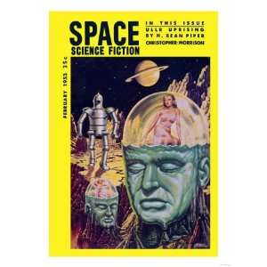  Space Science Fiction, February 1853 Fantasy Giclee Poster 