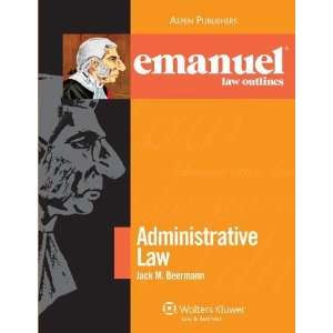   Law Outlines Administrative Law [Paperback] Jack M. Beermann Books
