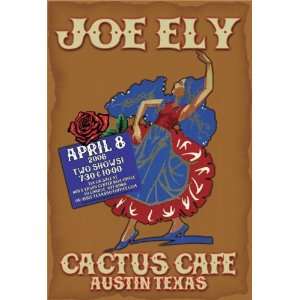  Joe Ely Cactus Austin Original Concert Poster 2006: Home 
