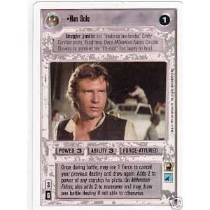   Wars Premier Unlimited White Border Han Solo CCG Card Toys & Games