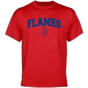  UIC Flames Red Mascot Arch T shirt