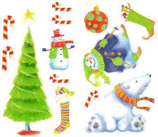 nEw BiG 28 CHRISTMAS Santa DECALS Wall Stickers HOLIDAY  